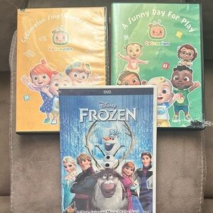 Disney Frozen & CoComelon Kids DVDs